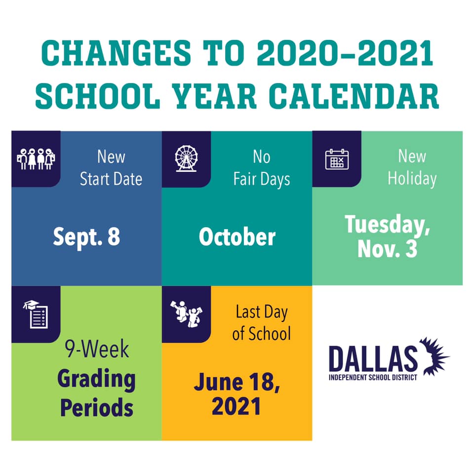 Latest News 2020 2021 Dallas Isd Calendar Revealed