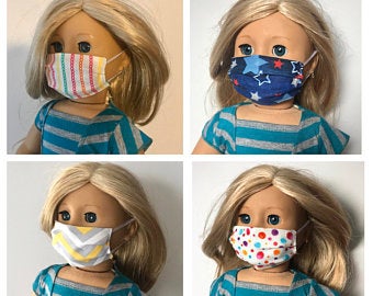 A doll wears a mask to encourage children to avoid pediatric COVID19