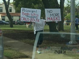 Protest At Dealey Accuses Beth Wing Of Child Abuse