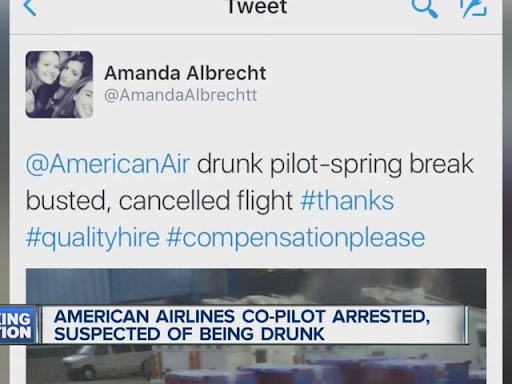 Drunk First Officer Alleged On Flight To Texas